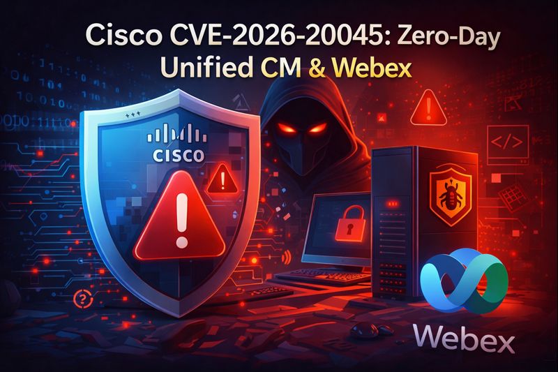 Cisco CVE-2026-20045 Zero-Day Unified CM Webex